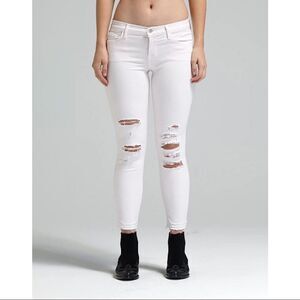 JBRAND-CROPPED Orchid Ice Distressed Ankle Mid-Rise Jeans (Size:29)
